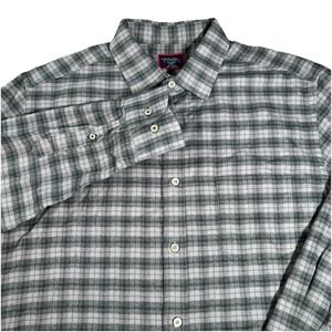 UNTUCKit Slim Fit Men's XL Flannel Gray Plaid Long Sleeve Button Down Classic